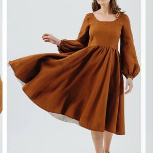 Son de Flor Linen Carmen Dress